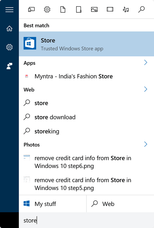 Remove Credit Card Info From Windows Store In Windows 10 WindowsAble