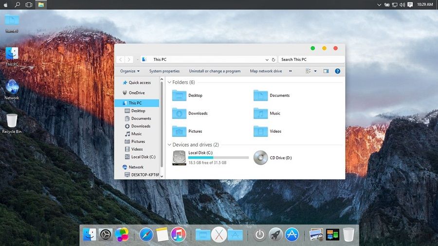 how to make windows 10 look like mac 2019