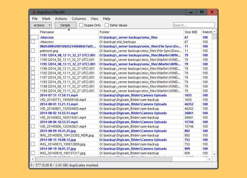 duplicate file finder remover freeware